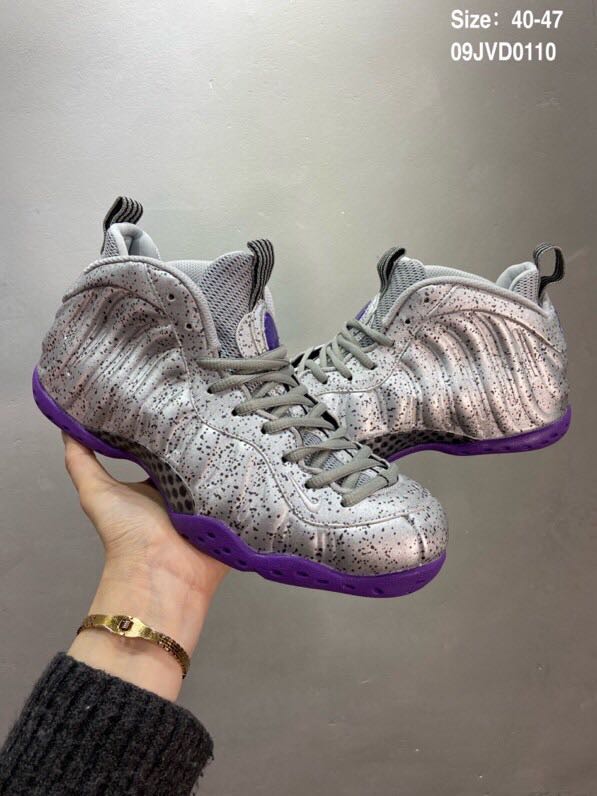 Nike Air Foamposite 1 Cement Grey Purple Shoes